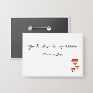 You'll Always Be My Valentine Lesbian Hearts Flag