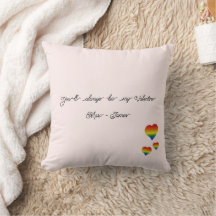 You'll Always Be My Valentine LGBT Hearts Flag