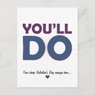 You'll Do Holiday Postcard