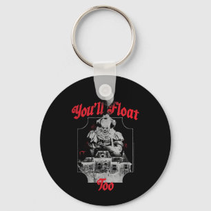 Youll Float Too Haunted House and Clown Horror Key Ring
