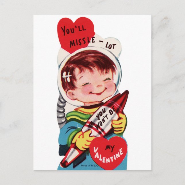 You'll Missle-Lot | Vintage Valentine | Postcard (Front)