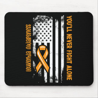 You'll Never Fight Alone Blood Cancer Leukaemia Aw Mouse Pad