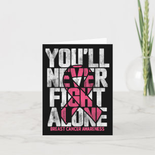 Youll Never Fight Alone Family Breast Cancer Aware Card