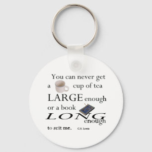 You'll never find a cup of tea key ring