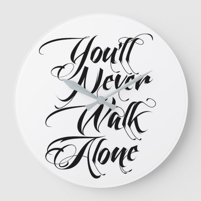 You'll Never Walk Alone Clock YNWA (Front)