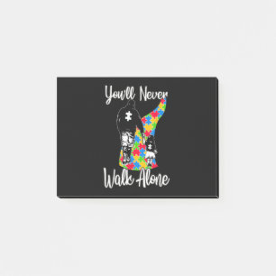 You'll Never Walk Alone Father Daughter Autism Post-it Notes