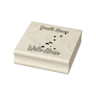 You'll Never Walk Alone Father Daughter Autism Rubber Stamp