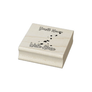You'll Never Walk Alone Father Daughter Autism Rubber Stamp