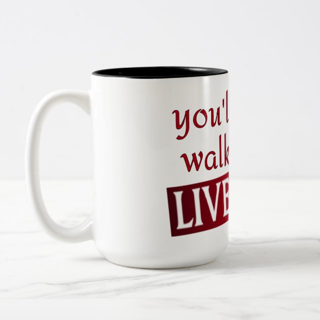 you'll never walk alone Liverpool Two-Tone Coffee Mug (Left)