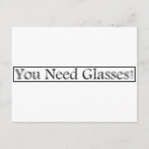 youneedglasses postcard