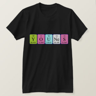 Younes periodic table name shirt