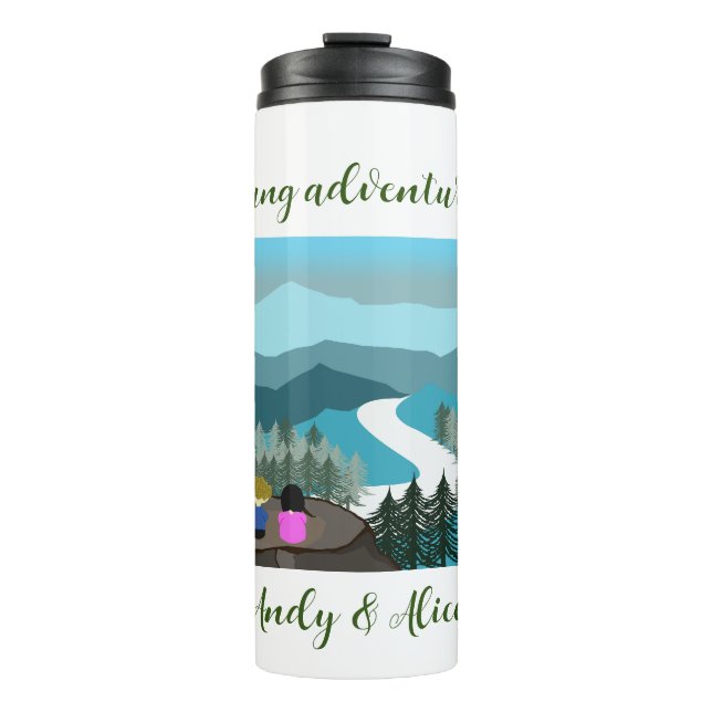 Young Adventurers and Lanscape Lovers Thermal Tumbler (Front)