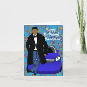 Young African American Male Birthday Card