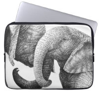 Young African Elephants Electronics Bag