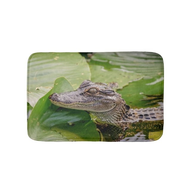 Young Alligator Bath Mat (Front)