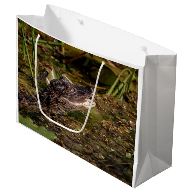 Young Alligator Large Gift Bag (Front Angled)