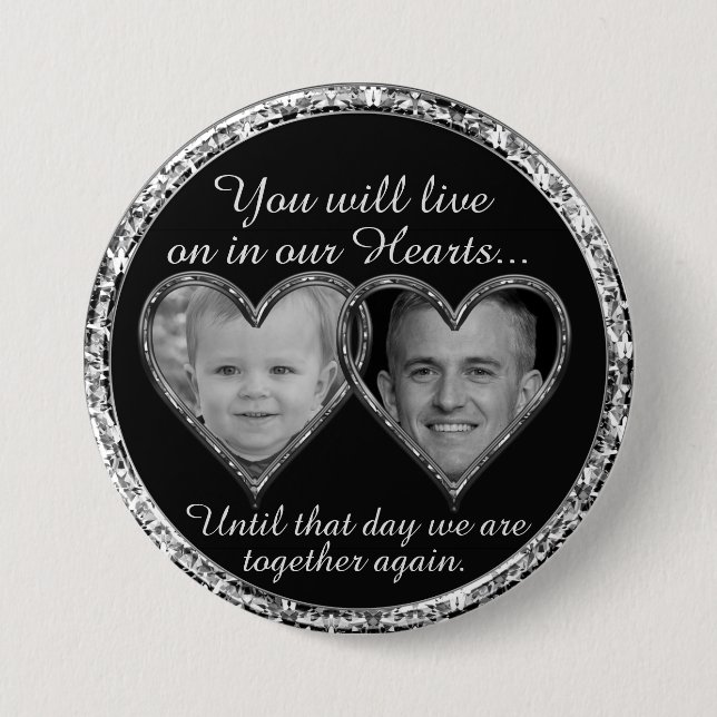 Young and Old Remembrance 7.5 Cm Round Badge (Front)