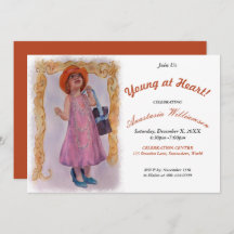 YOUNG AT HEART AT ANY AGE  PARTY INVITATION
