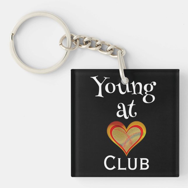 Young at Heart Club Keychain (Front)