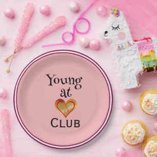 Young at Heart Club Paper Plate