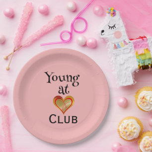 Young at Heart Club Paper Plate