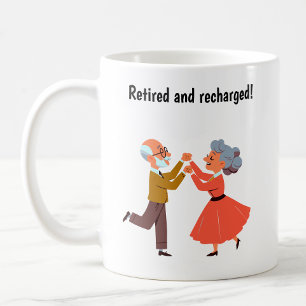 Young-at-Heart Senior Citizens Dancing Coffee Mug
