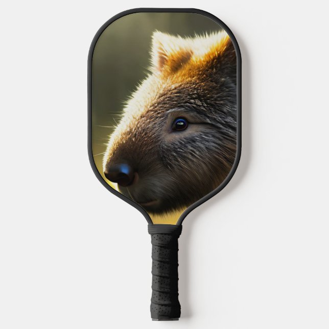 Young Australian Wombat, Pickleball Paddle (Front)