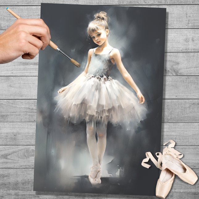 Young Ballerina 1 Decoupage Paper (Creator Uploaded)