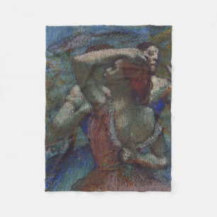 Young Ballet Dancers (Ballerinas) (by Edgar Degas) Fleece Blanket
