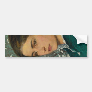 Young Beauty (Elegant Woman) (Female Portrait) Bumper Sticker