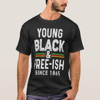 Young Black African Girl Boys Black History Month  T-Shirt