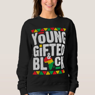 Young Black Dashiki African Pride History Month Ma Sweatshirt