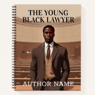 Young Black Lawyer Book Cover Inspiration Notebook