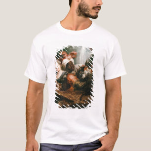 Young Black Man Holding a Basket T-Shirt
