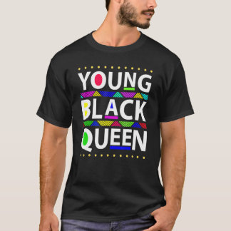Young Black Queen Black History Month Girls Kids T-Shirt