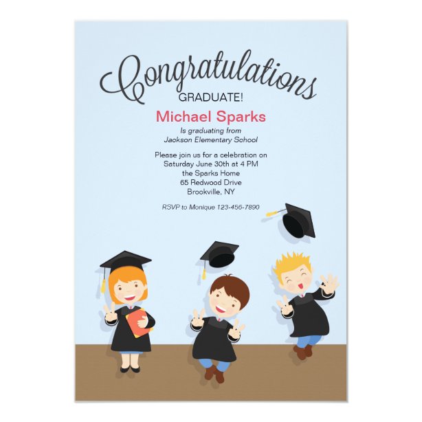 Primary School Graduation Invitations | Zazzle.com.au