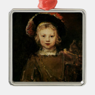 Young Boy in Fancy Dress, c.1660 (oil on canvas) Metal Tree Decoration