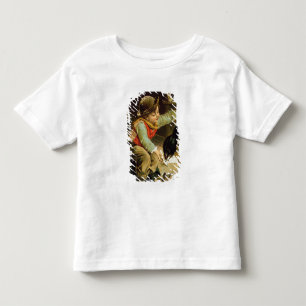 Young Boy with Birds in the Snow Toddler T-Shirt