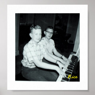 Young Boys at the Piano-Original photos Poster