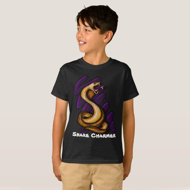 Young Boy's Snake Charmer T-Shirt (Front Full)