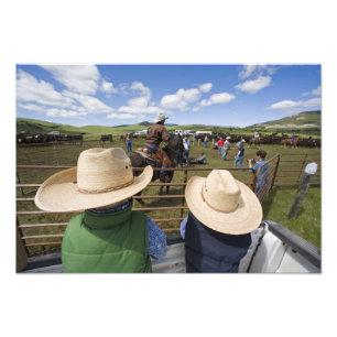 Young boys take in the 2007 Hughes Ranch Photo Print