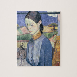 Young Breton Woman, 1889 (oil on canvas) Jigsaw Puzzle