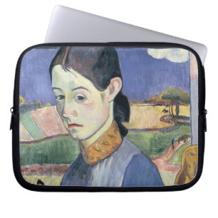 Young Breton Woman, 1889 (oil on canvas) Laptop Sleeve