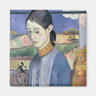 Young Breton Woman, 1889 (oil on canvas) Magnet