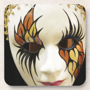 Young Ceramic Carnival Mask Coaster