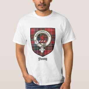 Young Clan Badge / Clan Crest / Tartan T-Shirt
