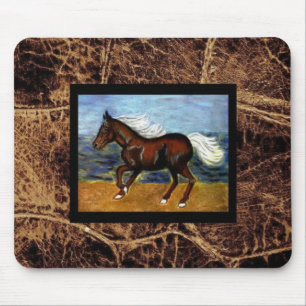 Young Colt-Faux leather Design 1 Mouse Pad