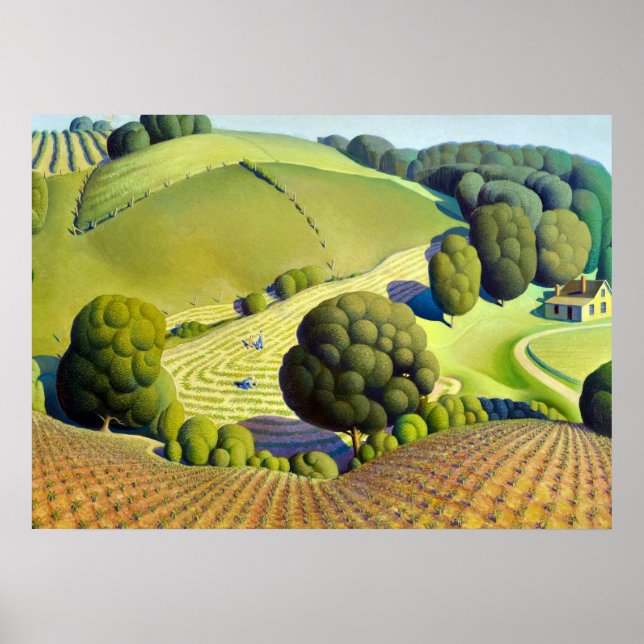 Young Corn, 1931 by Grant Wood Poster (Front)