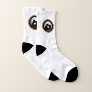 Young couple black silhouette kissing one another socks