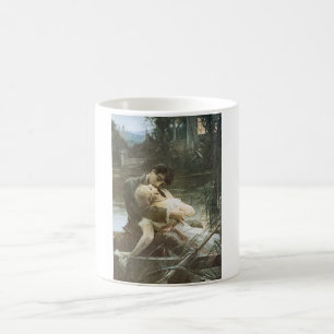 Young Couple in Love (Kissing in a Boat) Coffee Mug